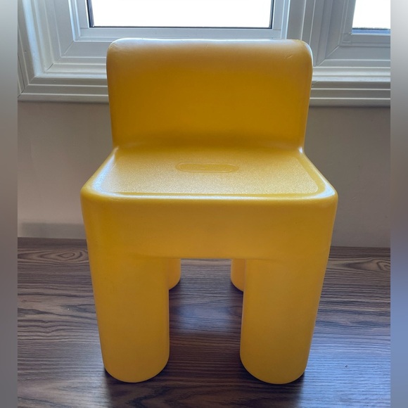 Little Tikes Other - Vintage Little Tikes Yellow Chunky Chair Toddler CHILD SIZE Sturdy Plastic …​